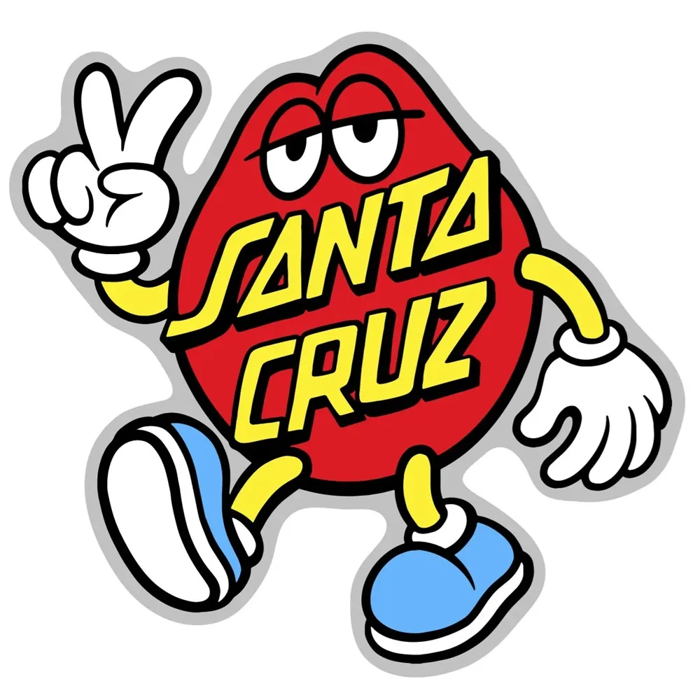 Santa Cruz Dot Guy Red Sticker