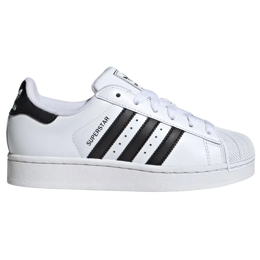Adidas Superstar II Cloud White Core Black Cloud White Kids Shoes [Size: US 5]