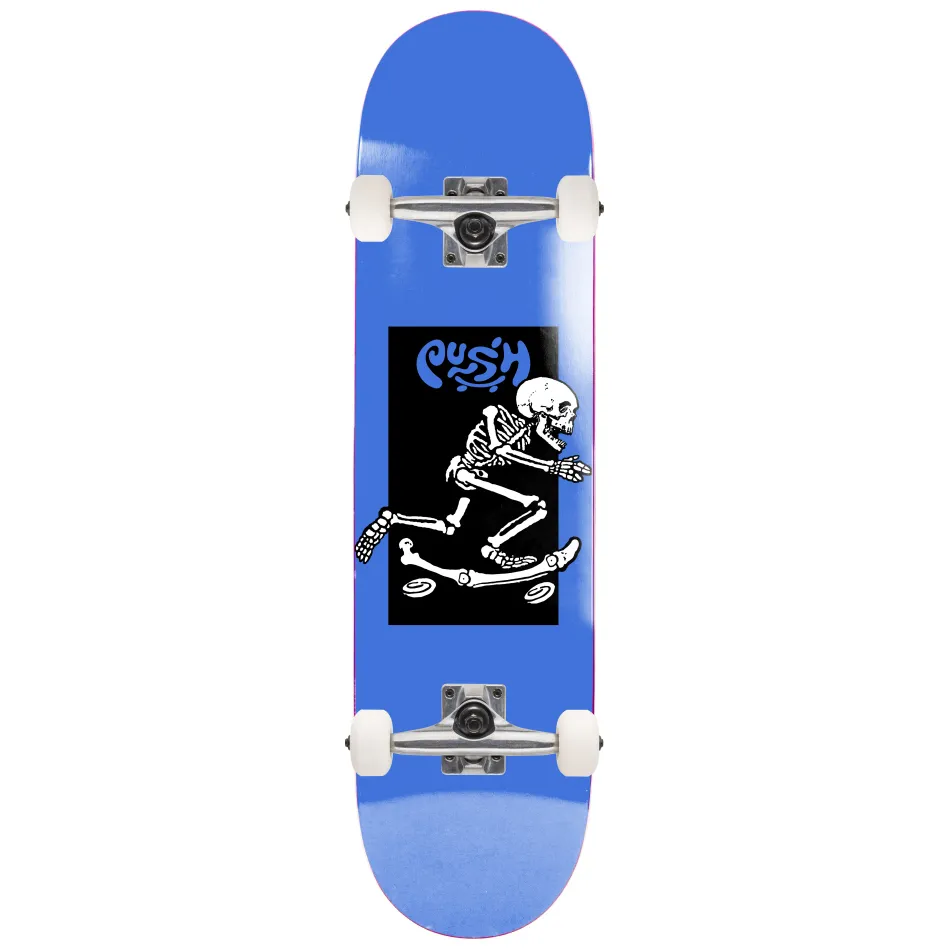 Push Skeleton Push Blue 8.25 Complete Skateboard