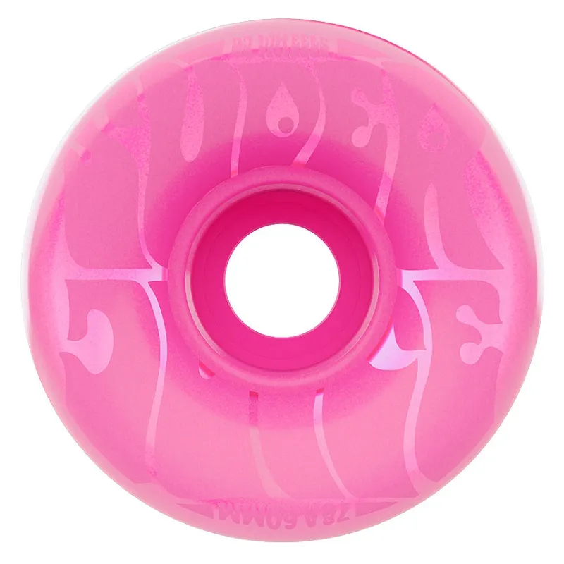OJ Bubble Gum Super Juice Transparent Pink 78A 60mm Skateboard Wheels