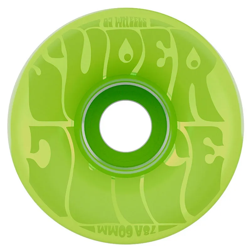 OJ Bubble Gum Super Juice Transparent Green 78A 60mm Skateboard Wheels