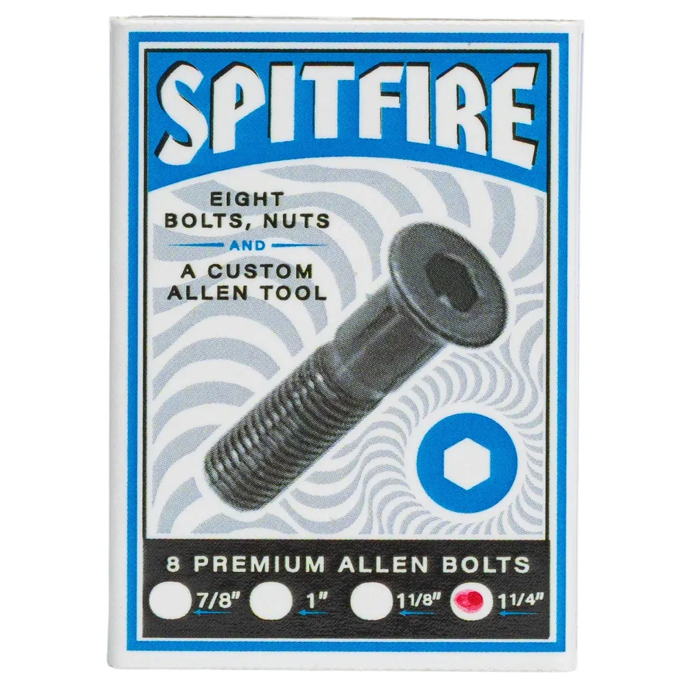 Spitfire Allen 1 1/4 Inch Skateboard Hardware