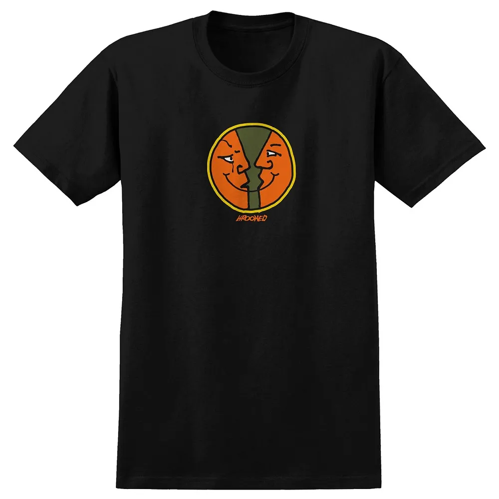 Krooked Moonsmile Round Black T-Shirt [Size: L]