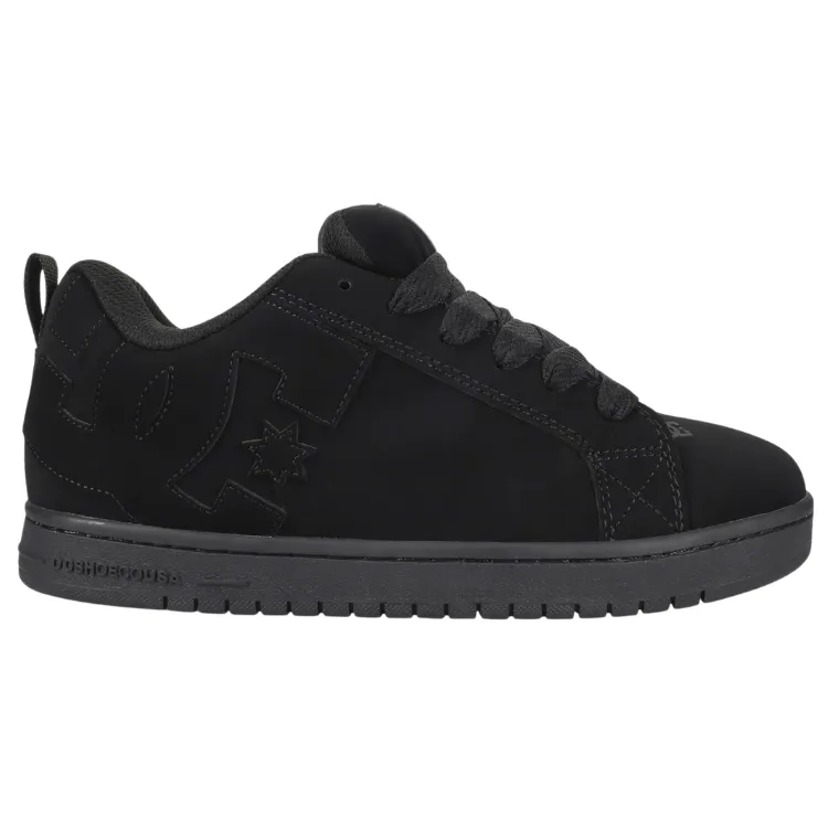 DC Court Graffik Black Black Black Mens Skate Shoes [Size: US 7]