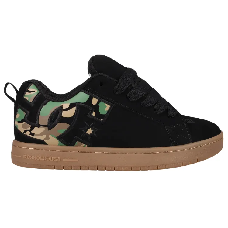DC Court Graffik Black Black Gum Mens Skate Shoes [Size: US 9]