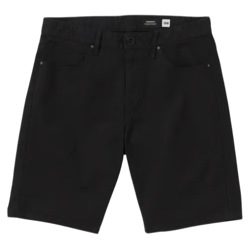 Volcom Modown Canvas 5 Pocket Black Shorts [Size: 32]