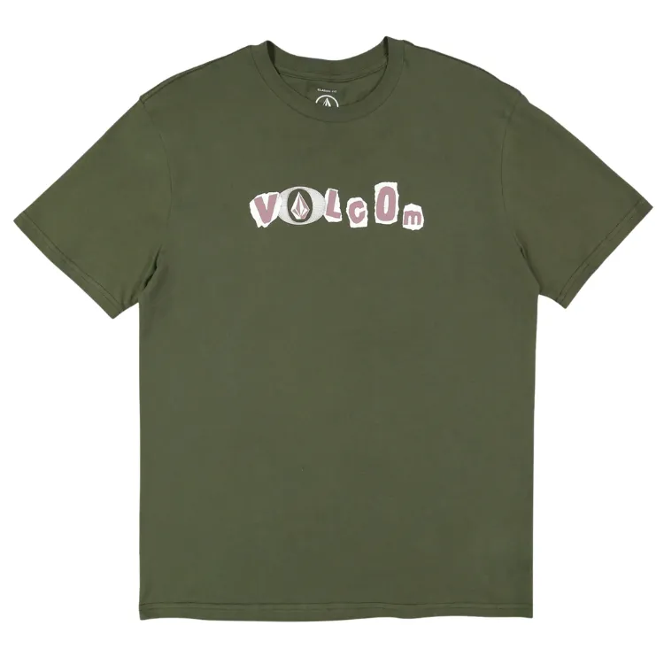 Volcom Angst Squadron Green T-Shirt [Size: L]