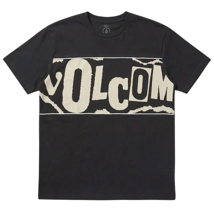 Volcom Stone Panel Black T-Shirt [Size: L]