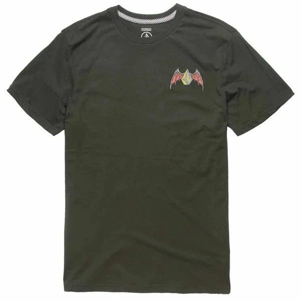 Volcom Hessian Black Youth T-Shirt [Size: 8]