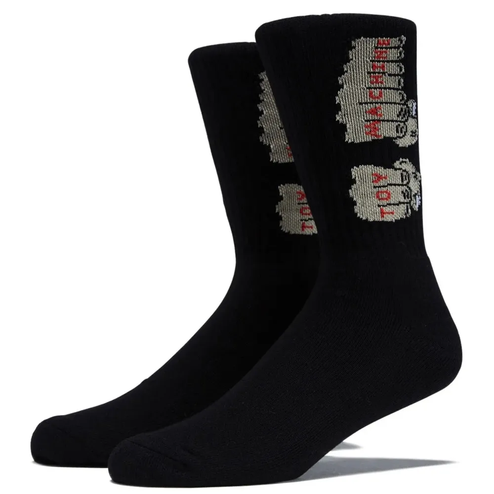Toy Machine Fists Black Socks