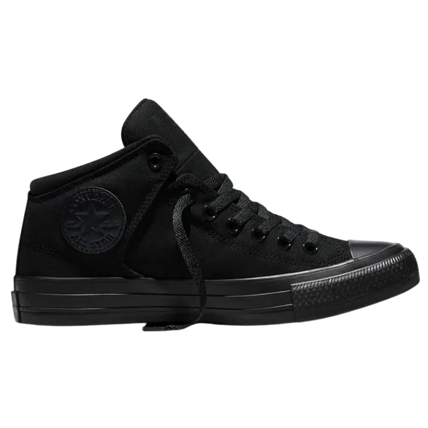 Converse Chuck Taylor All Star High Street Mid Black Black Black Shoes [Size: US 9]