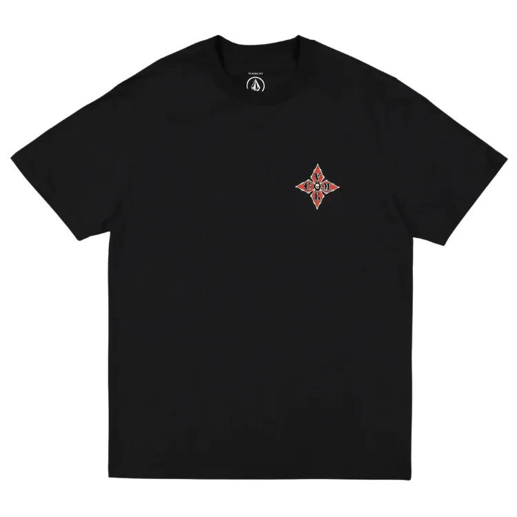 Volcom Against Black T-Shirt [Size: L]