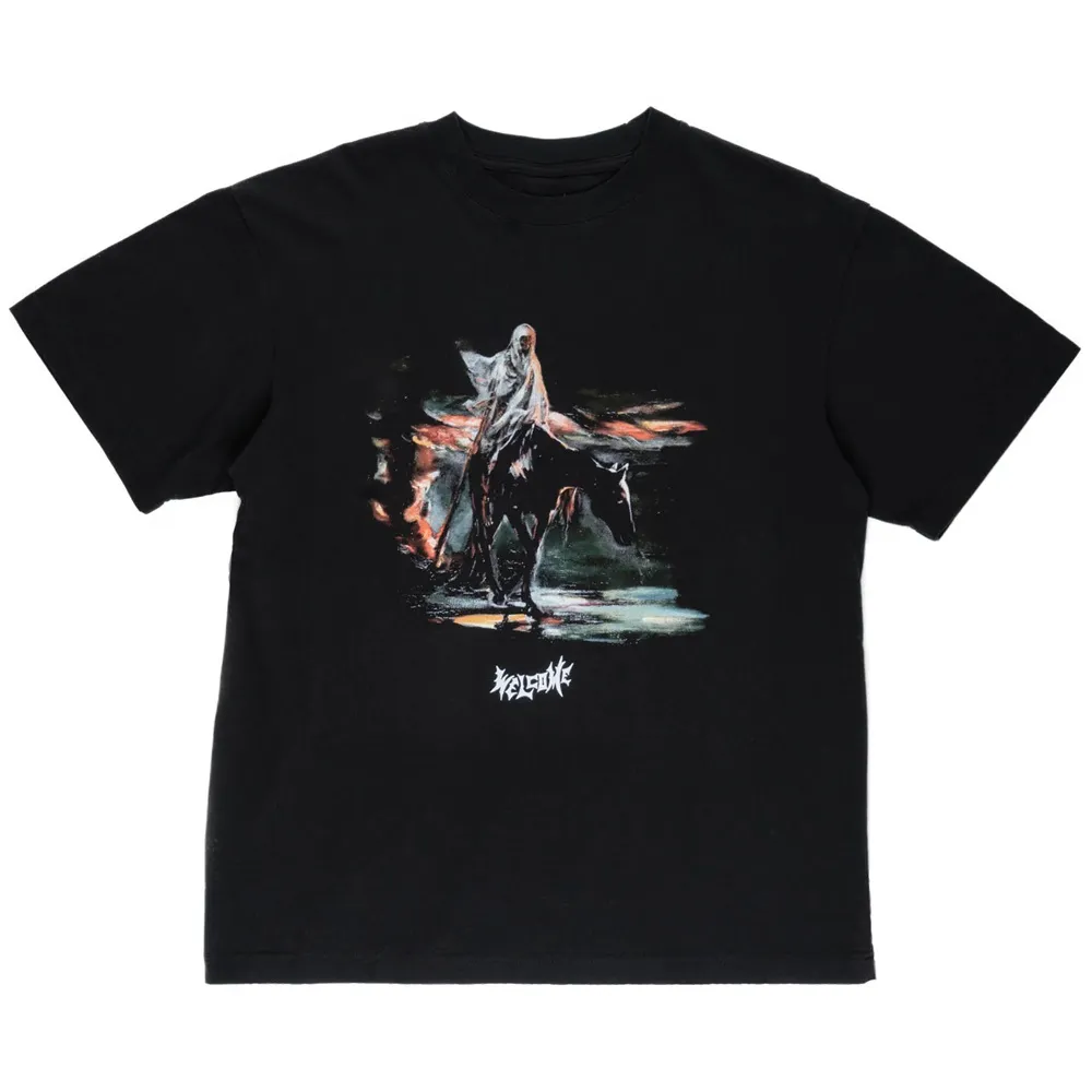 Welcome Skateboards Horseman Boxy Black T-Shirt [Size: L]