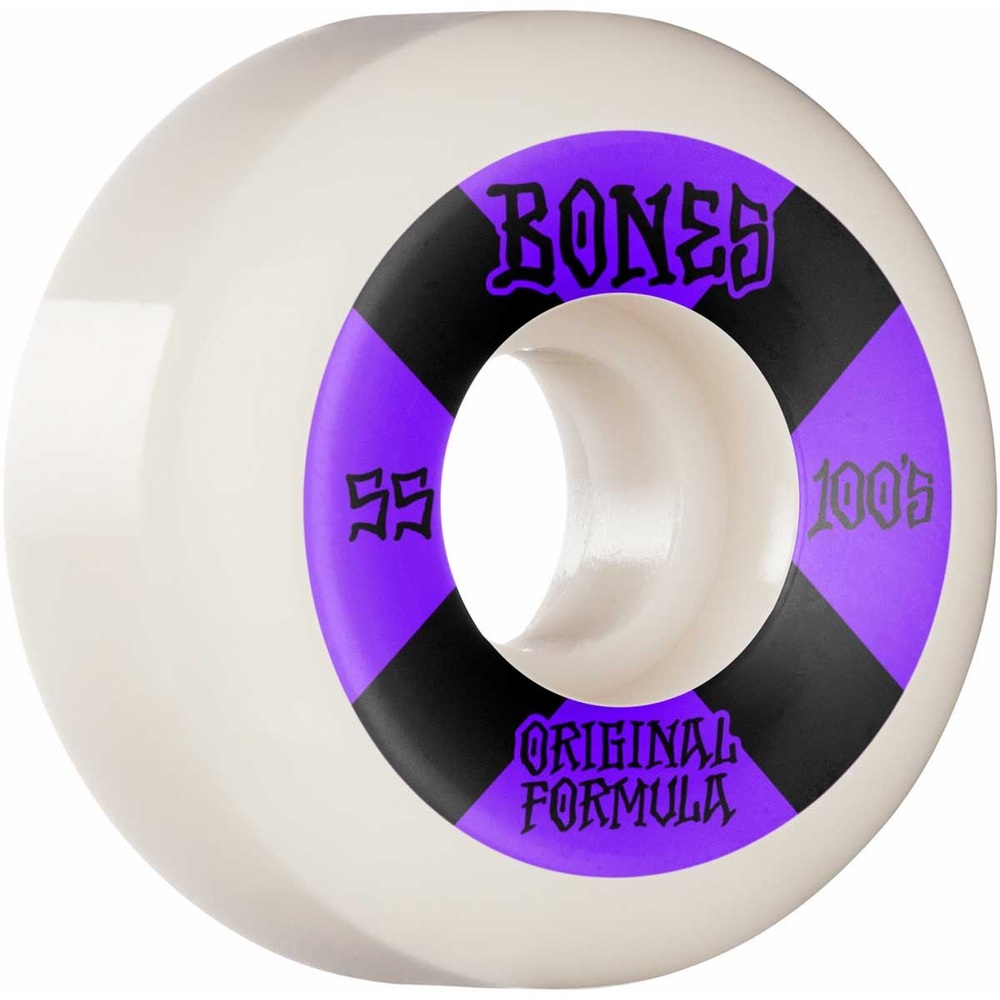 Bones Skateboard Wheels 55mm 100's Purple V5