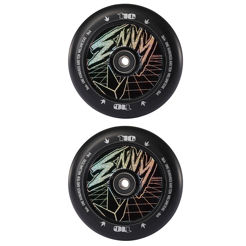 Envy 110mm Hollow Core Scooter Wheels Set Of 2 Hologram Classic