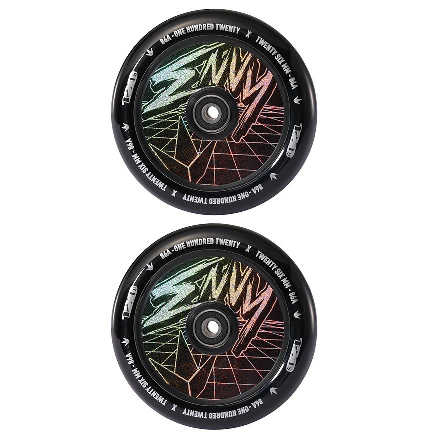 Envy 120mm Hollow Core Scooter Wheels Set Of 2 Hologram Classic