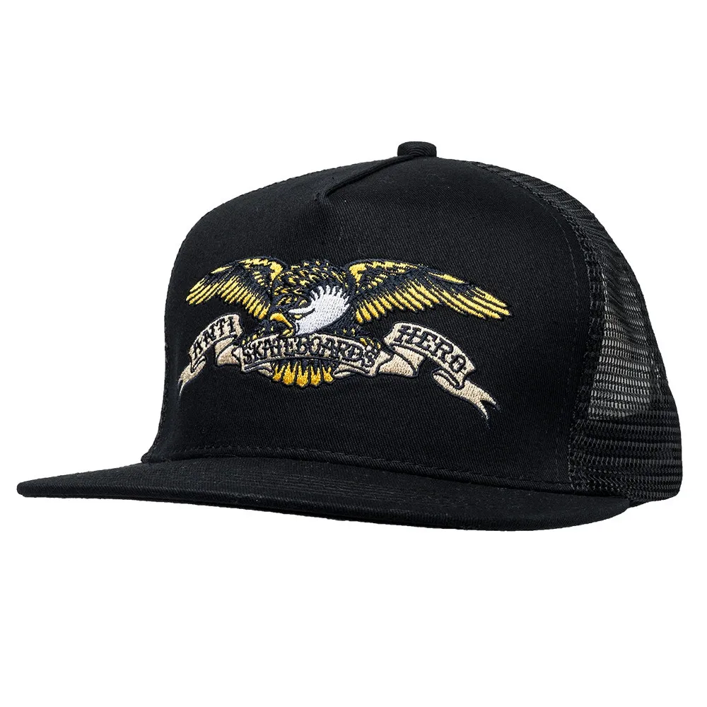 Anti Hero Eagle Embroidered Black Trucker Hat