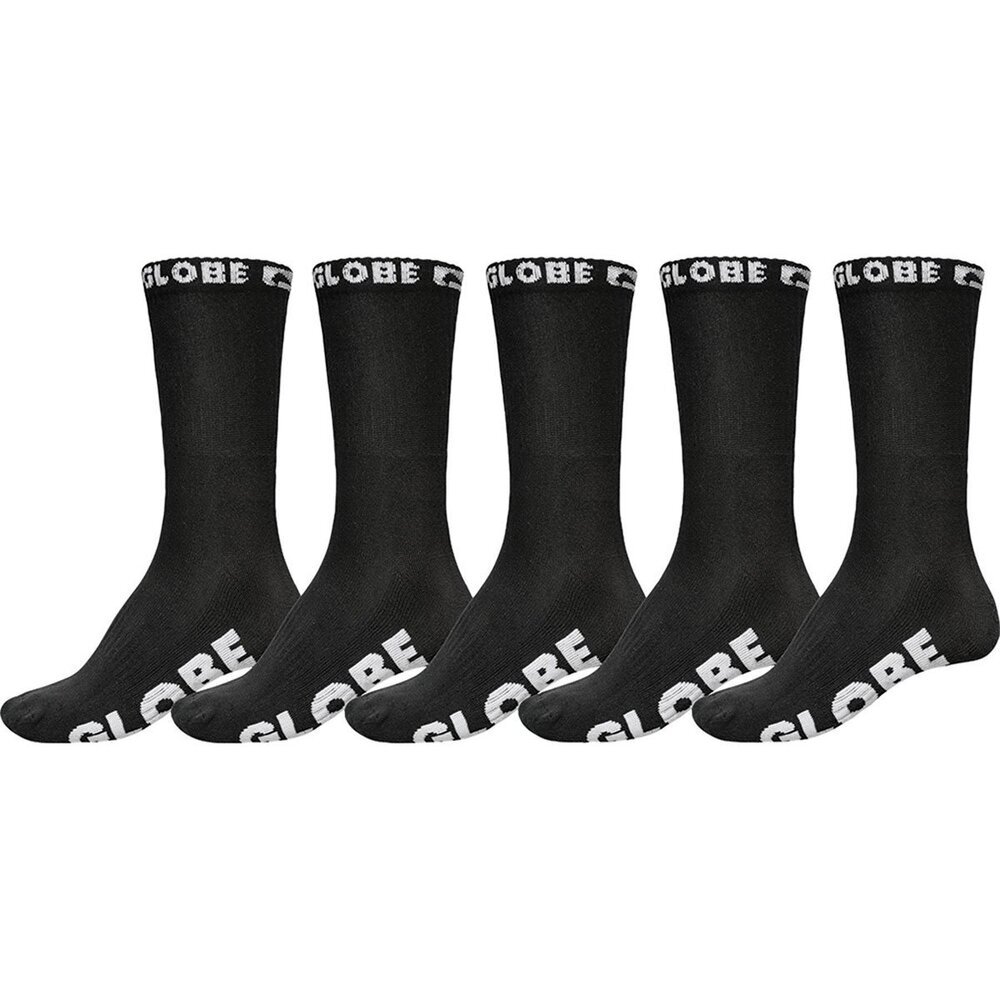 Globe Blackout Crew 5 Pairs Mens Socks