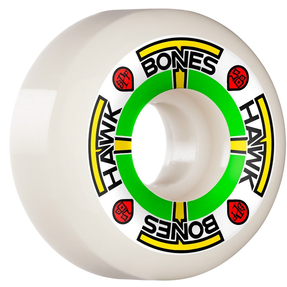 Bones Hawk T-Bones SPF P5 White 84B 58mm Skateboard Wheels