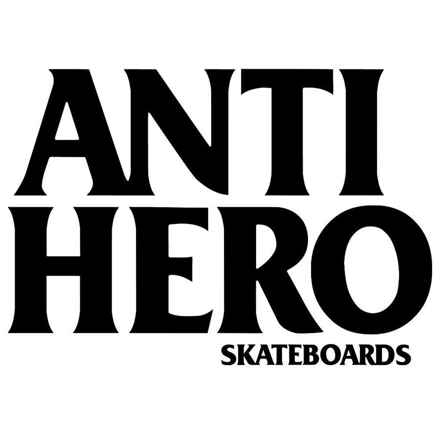 Anti Hero Black Hero Sticker Black Solid x 1