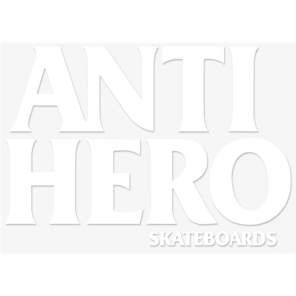 Anti Hero Black Hero Sticker White Solid x 1