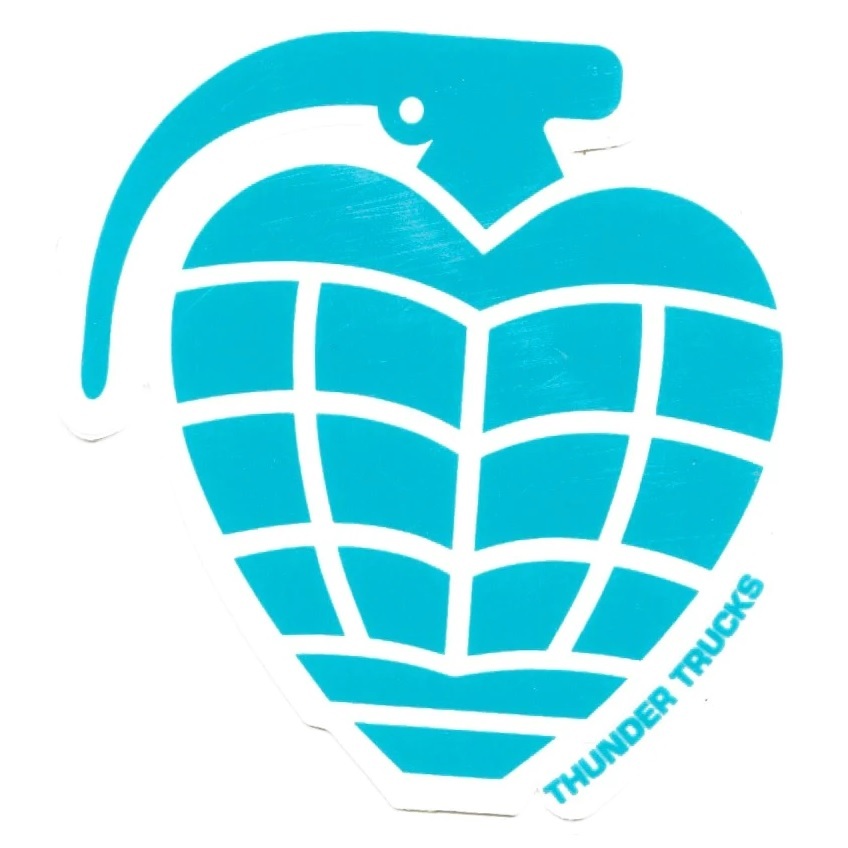 Thunder Trucks Skateboard Sticker Grenade Diecut Blue x 1