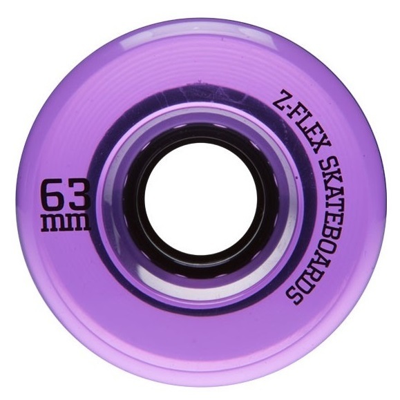 Z-Flex Wheels V2 Z-Smooth Purple Trans 83A 63mm