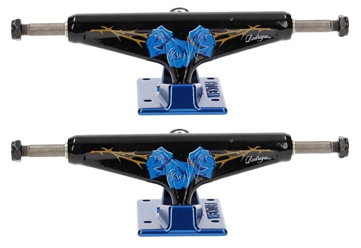 Venture Skateboard Trucks 5.25 Mid Hollow Light PRod Rose Blue Set Of