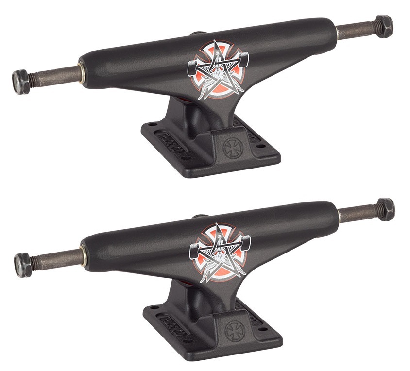 Set of 2 9.0" Wide Axles INDEPENDENT Stage 11 Skateboard Trucks Raw 169's 