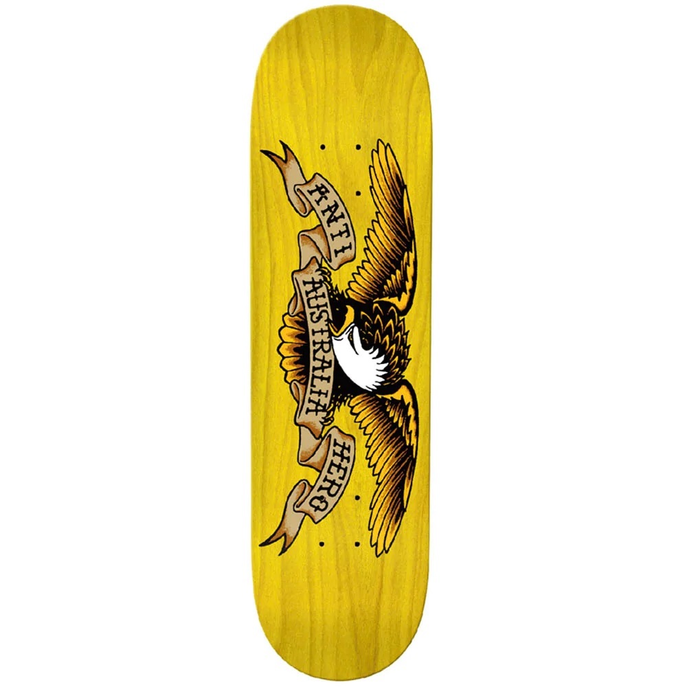 Anti Hero OZ Eagle 8.25 Skateboard Deck Yellow