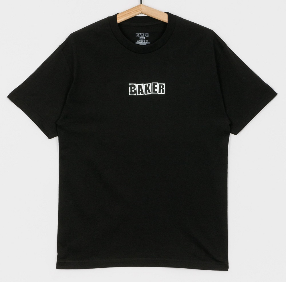 Baker Brand Logo T-Shirt Youth Large Black White