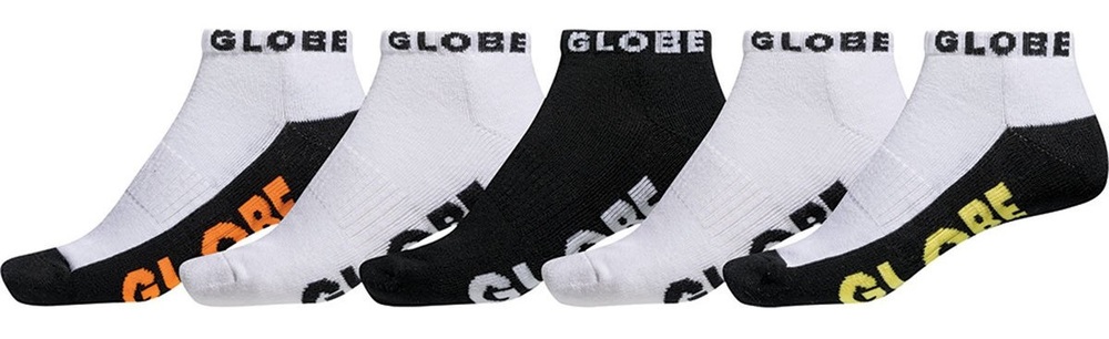 Globe Mens Socks 5 Pairs Still Walken Ankle Sock