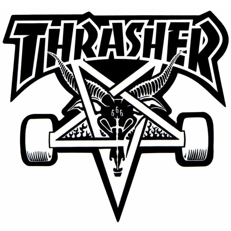 Thrasher Goat Black Large x 1 Sticker