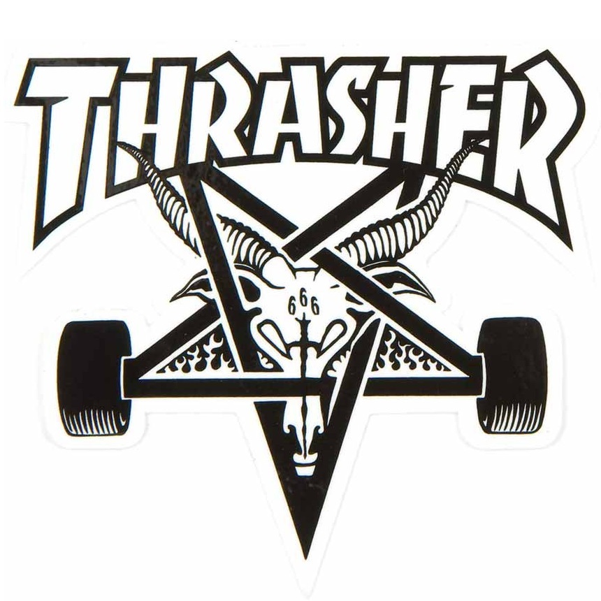 Thrasher Goat White Large x 1 Sticker