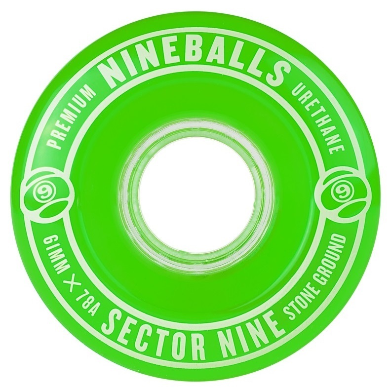 Sector 9 Nine Balls Wheels 61mm 78A Green