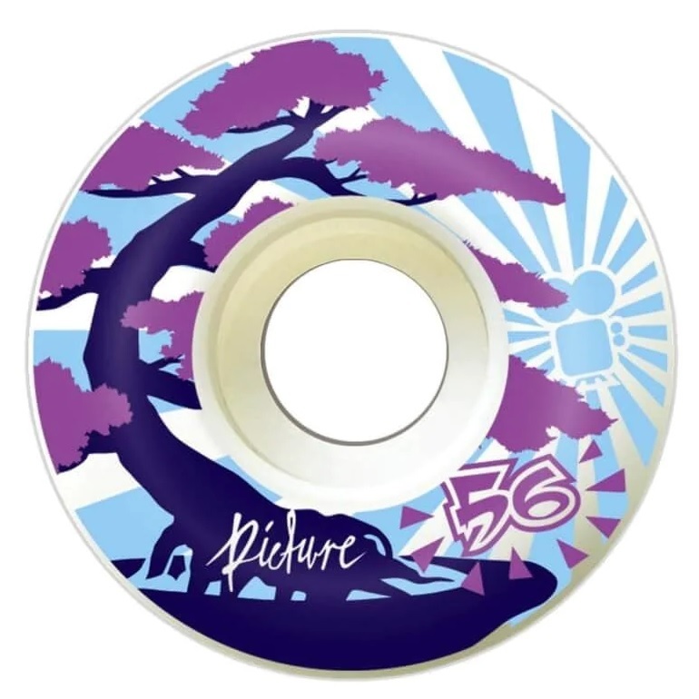 Picture Wheel Co Soft Street Kushi 80A 56mm Skateboard Wheels