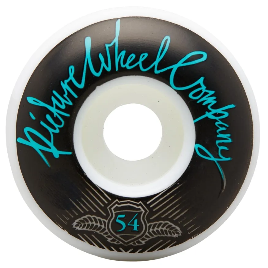 Picture Wheel Co POP Teal Black 99A 54mm Skateboard Wheels
