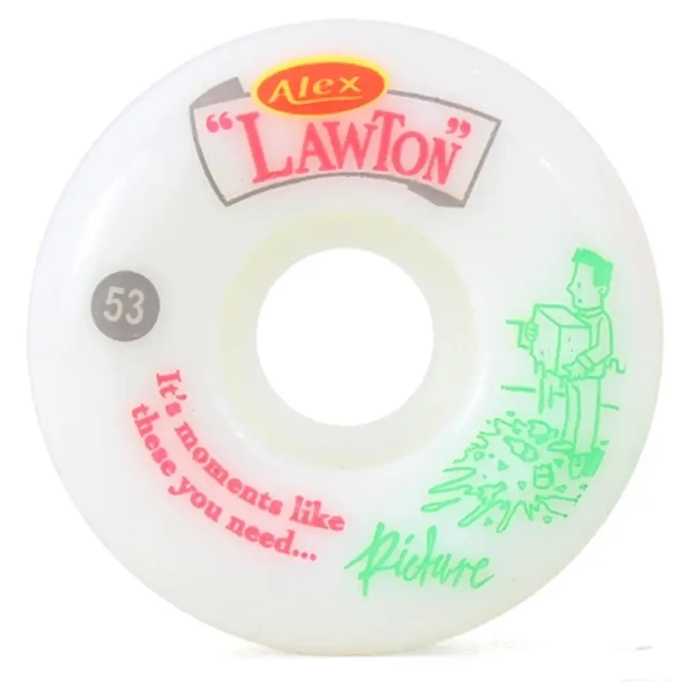 Picture Wheel Co Pro Alex Lawton Moments Conical 83B 53mm Skateboard Wheels