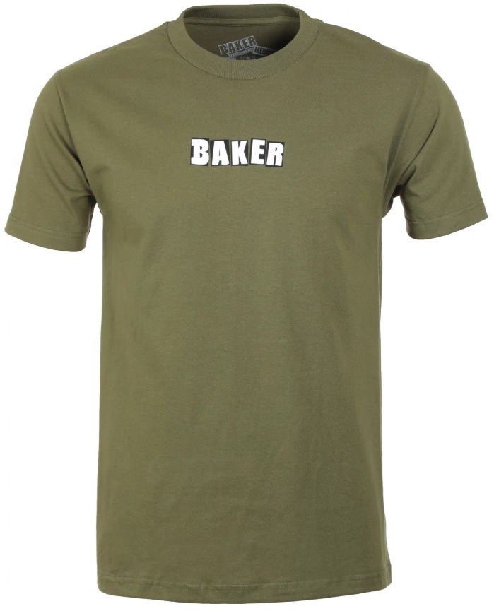 Baker Brand Logo T-Shirt Large Military 