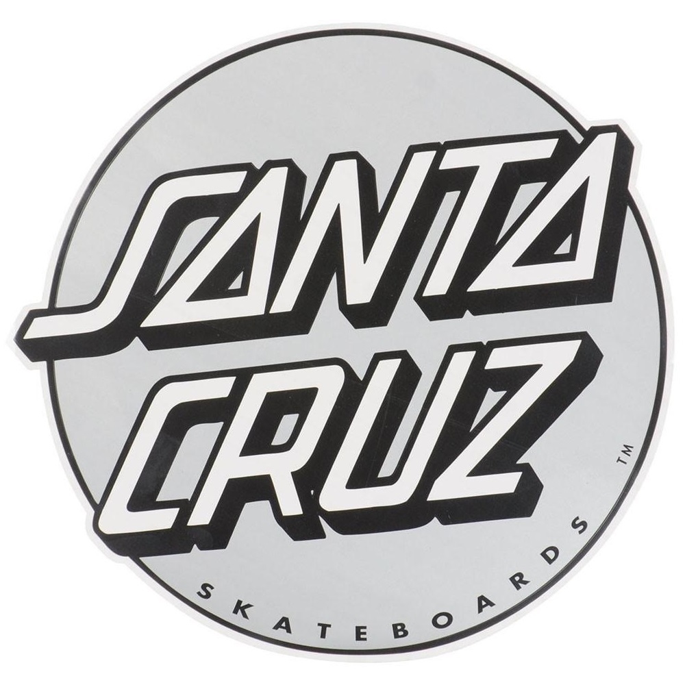 Santa Cruz Big Dot Grey 9" Sticker