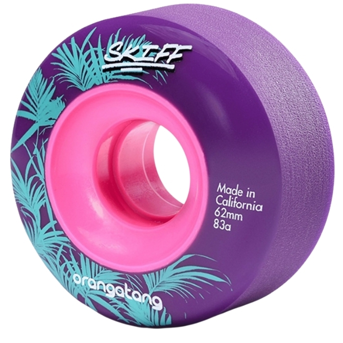 Orangatang Skiff 62mm 83a Purple Longboard Skateboard Wheels