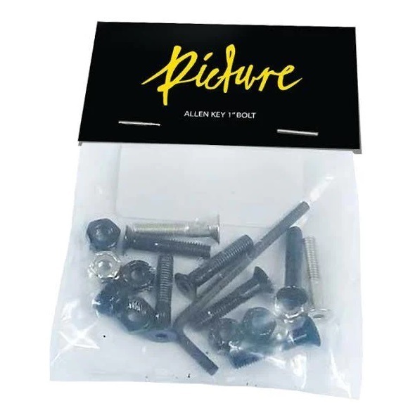 Picture Wheel Co 1 Inch Allen Key Skateboard Hardware