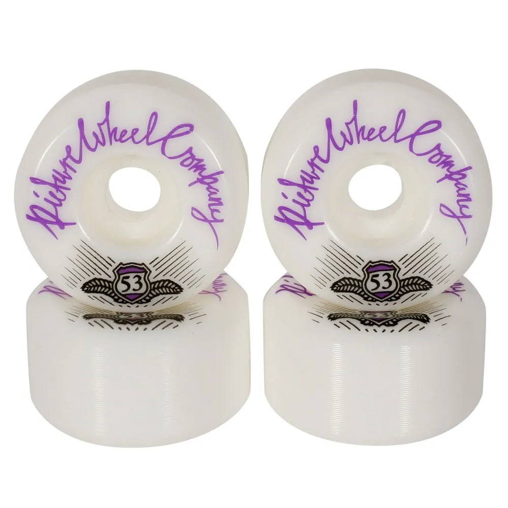 Picture Wheel Co Shield Conical Lavender 83B 53mm Skateboard Wheels