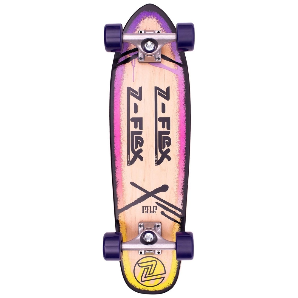 Z-Flex Pop Purple Fade 27 Cruiser Skateboard