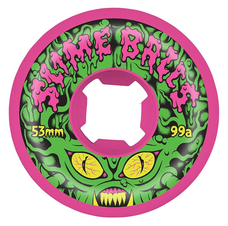 Santa Cruz SLIMEBALLS VOMIT Skateboard T Shirt CHARCOAL MEDIUM
