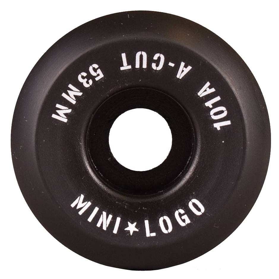 Mini Logo Wheels Black A Cut 101a 52mm