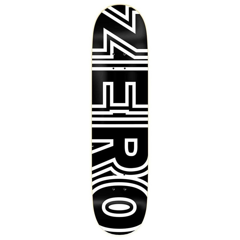 Zero Bold Black White 8.5 Skateboard Deck