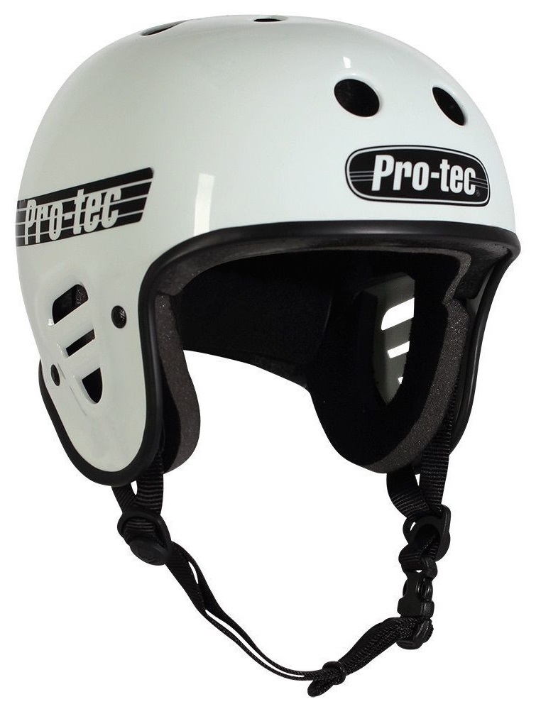 Protec Fullcut Bike Certified Helmet Gloss White Size Small Skate ProTec