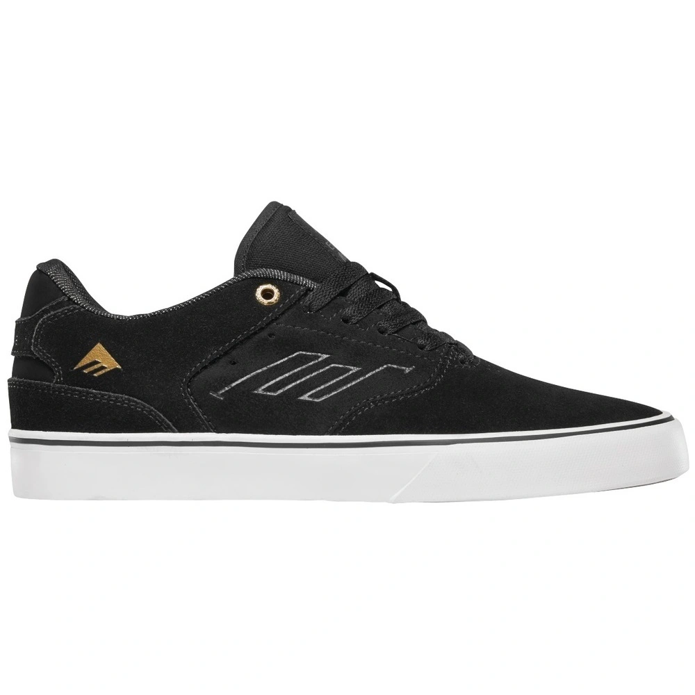 Emerica The Low Vulc Black Gold White Mens Skate Shoes [Size: US 9]