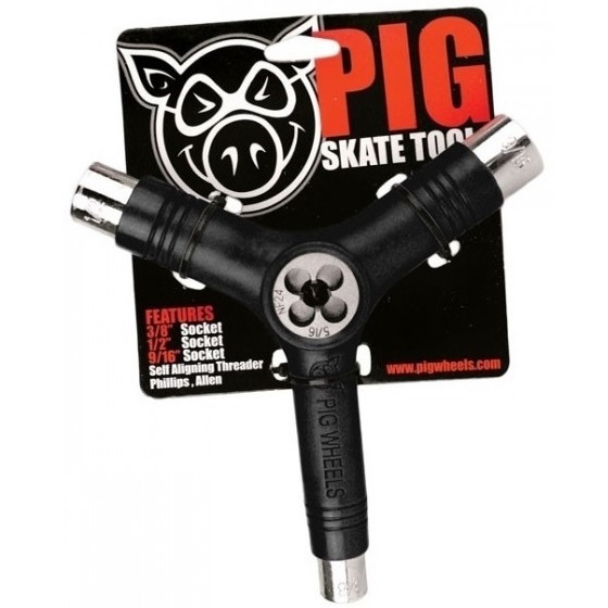 Pig Multi Black Skateboard Tool